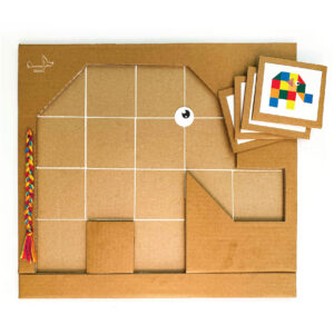 Elmer the patchwork elephant craft for kids