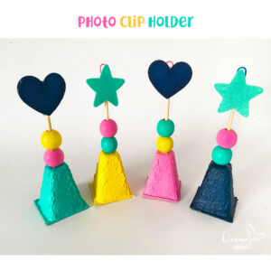 Photo clip holder craft for kids