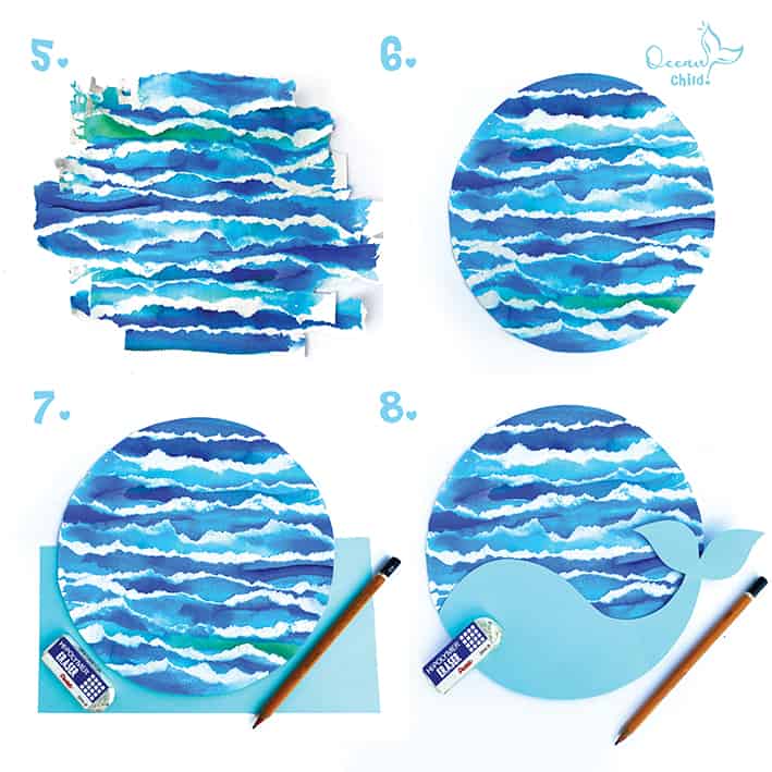 Step by step craft instructions ocean