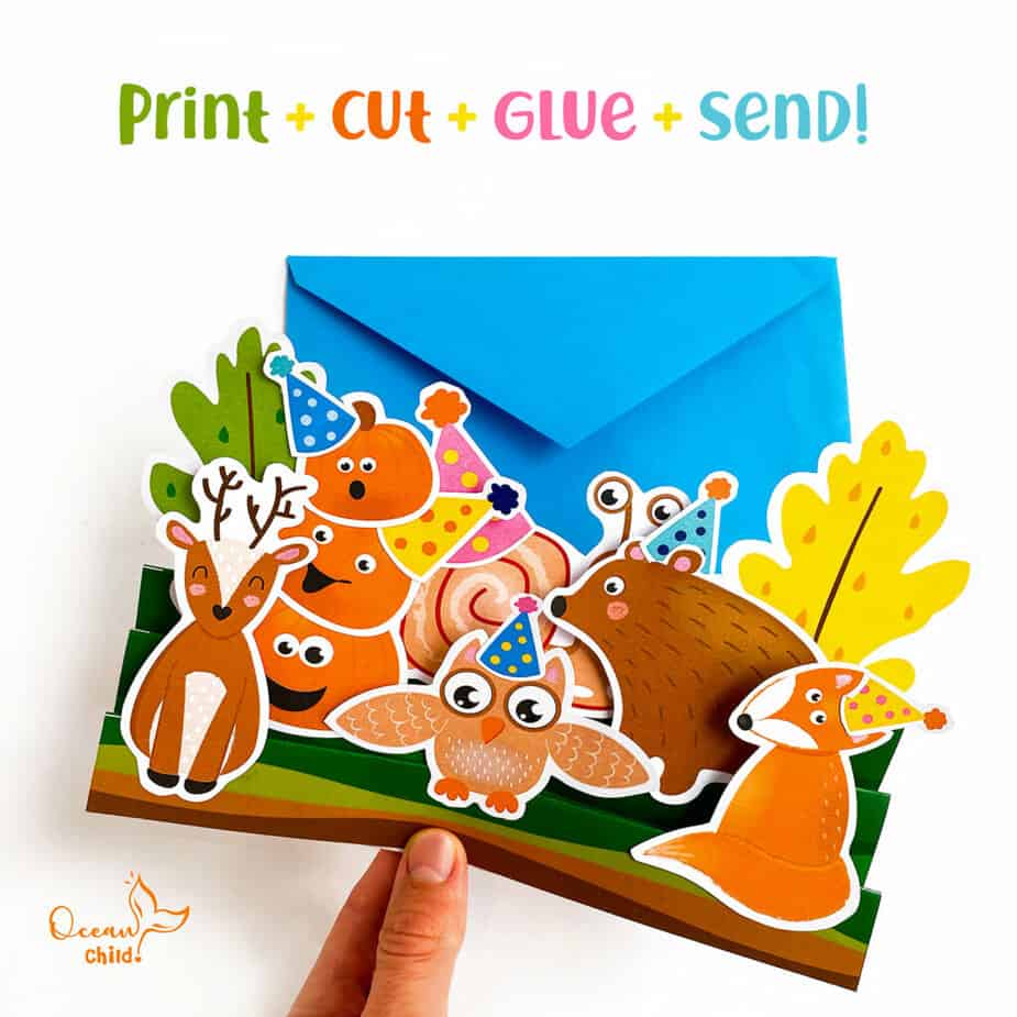 Free printable pop-up card