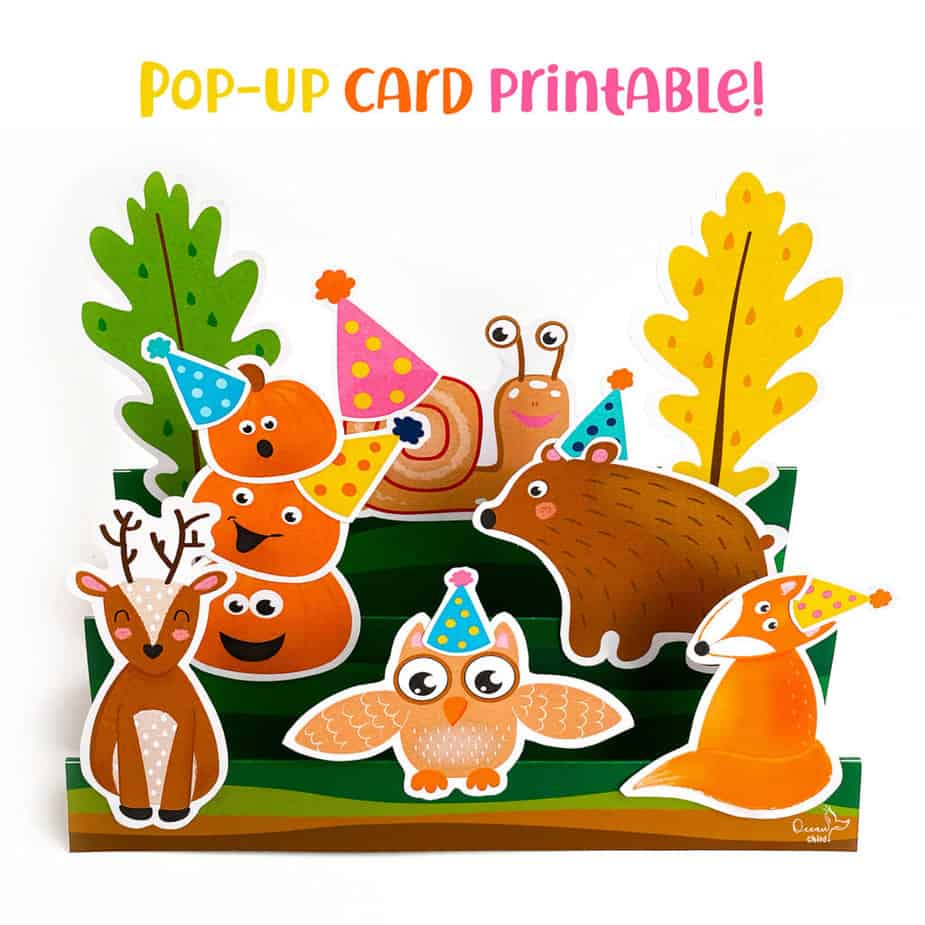 Enjoy this free printable pop-up card!! - Ocean Child Crafts