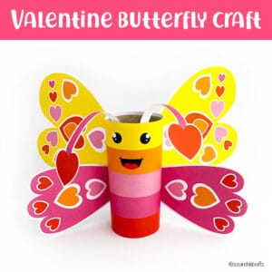 Valentine´s Day butterfly craft