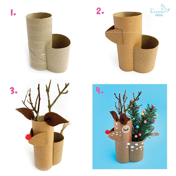 Craft instructions for Rudolph the reindeer craft