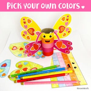 Butterfly craft printable for spring