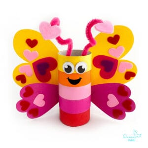 paper roll butterfly craft