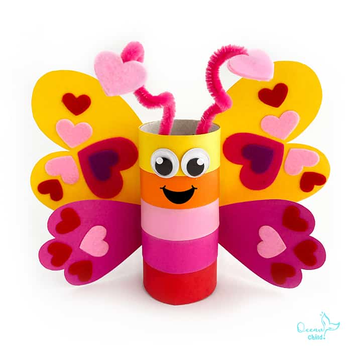 How to Make Toilet Paper Roll Butterfly - fun Spring craft for kids 