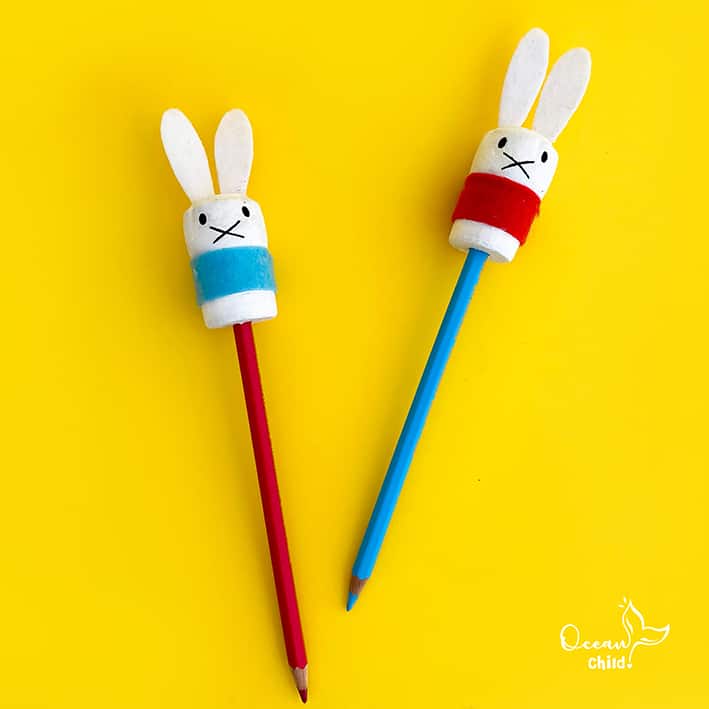 Miffy pencil toppers from cork
