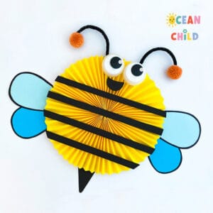 Paper bee craft