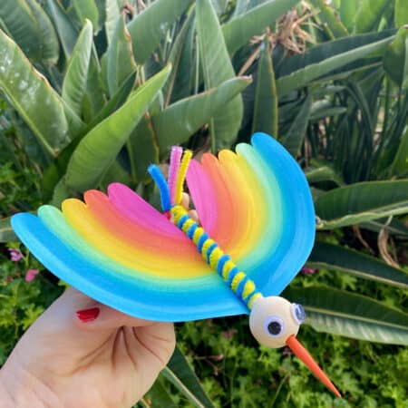 Rainbow bird craft kids
