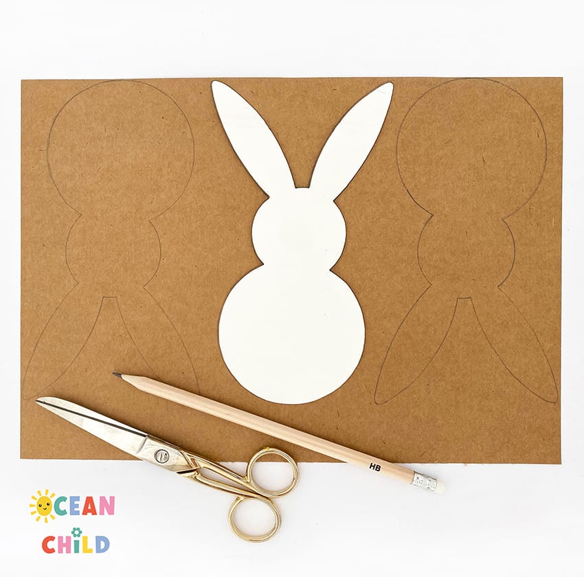 Easter Bunny Garland Craft - Childhood Magic