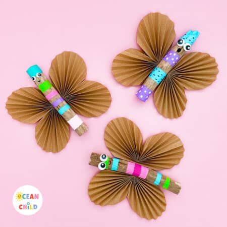 Butterfly stick craft for kids
