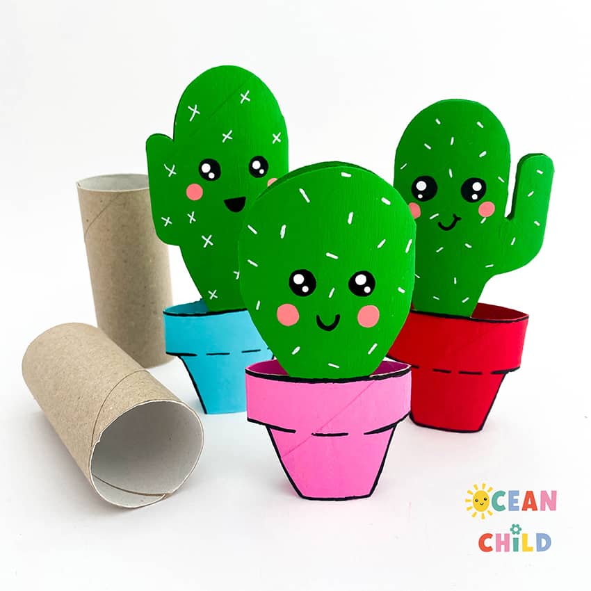 Toilet Paper Roll Cactus - The Best Ideas for Kids