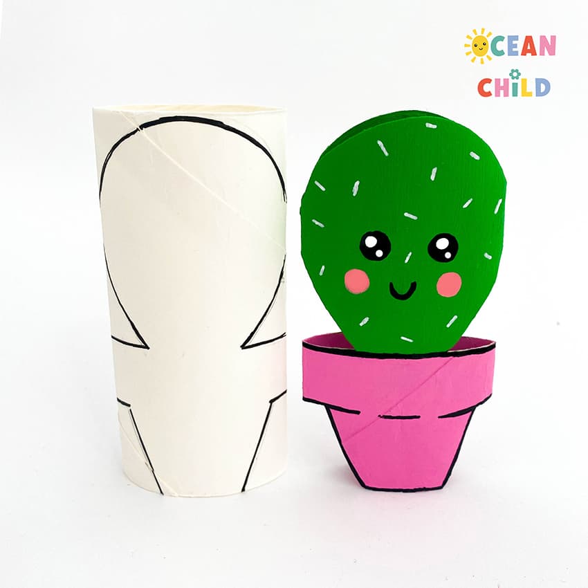 cactus craft paper roll