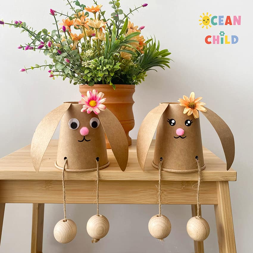 Easter Bunny Garland Craft - Childhood Magic