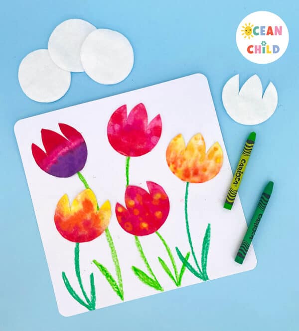 Easy Tulip Craft Activity, Perfect For Mother’s Day! - Ocean Child Crafts