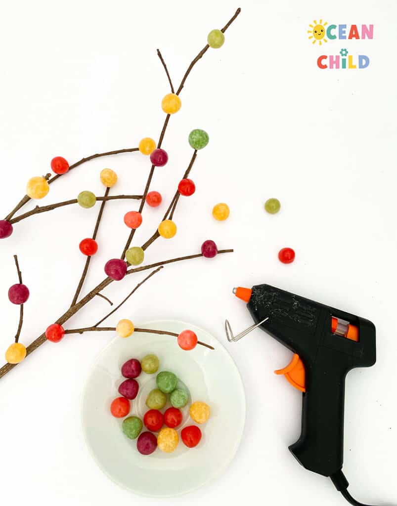 DIY jellybean tree craft 