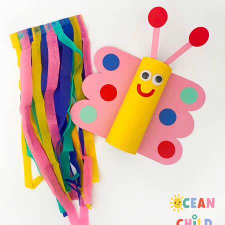 butterfly windsock craft activity