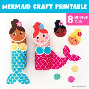 Little mermaid craft bundle for kids