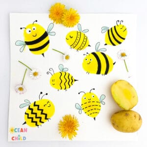 Super easy bee craft for kids