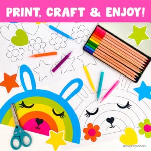 DIY mobile craft printable kids