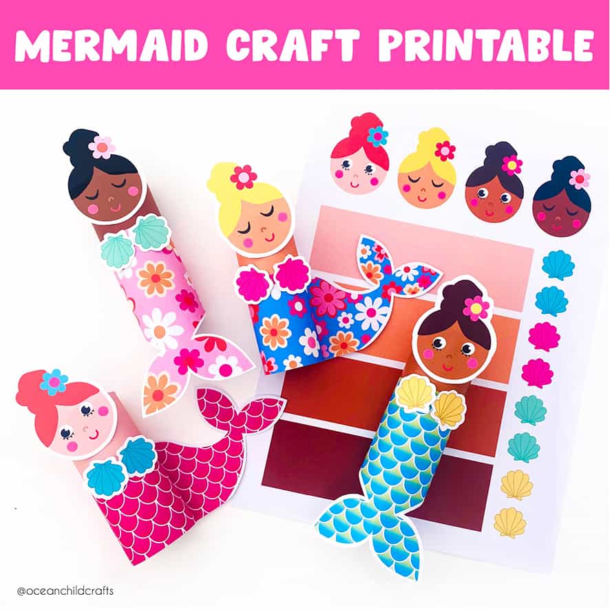 Printable Mermaid Craft