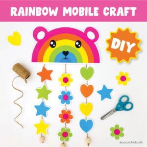Rainbow printable craft activity
