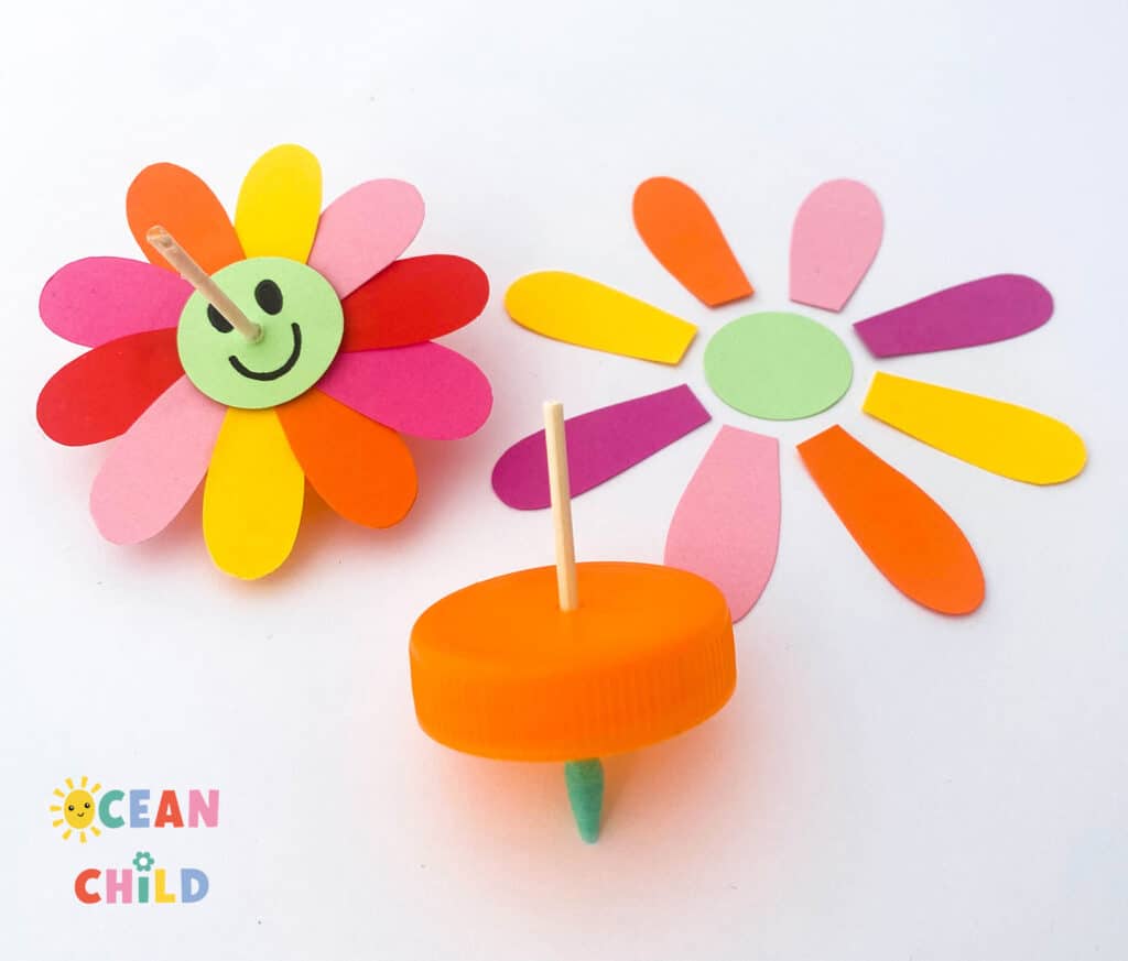 DIY kids flower spinner