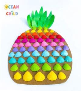 Rainbow shell craft for kids