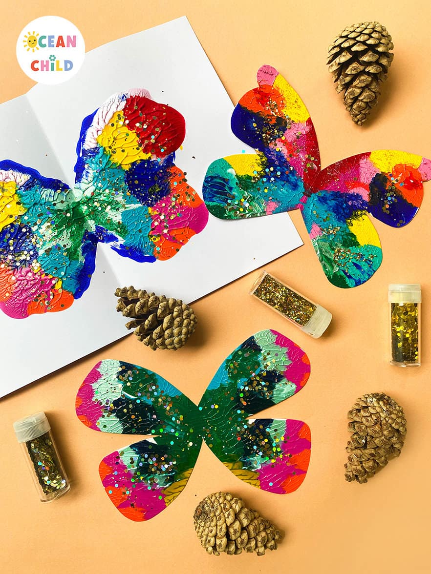 Fall craft for kids, pinecone craft