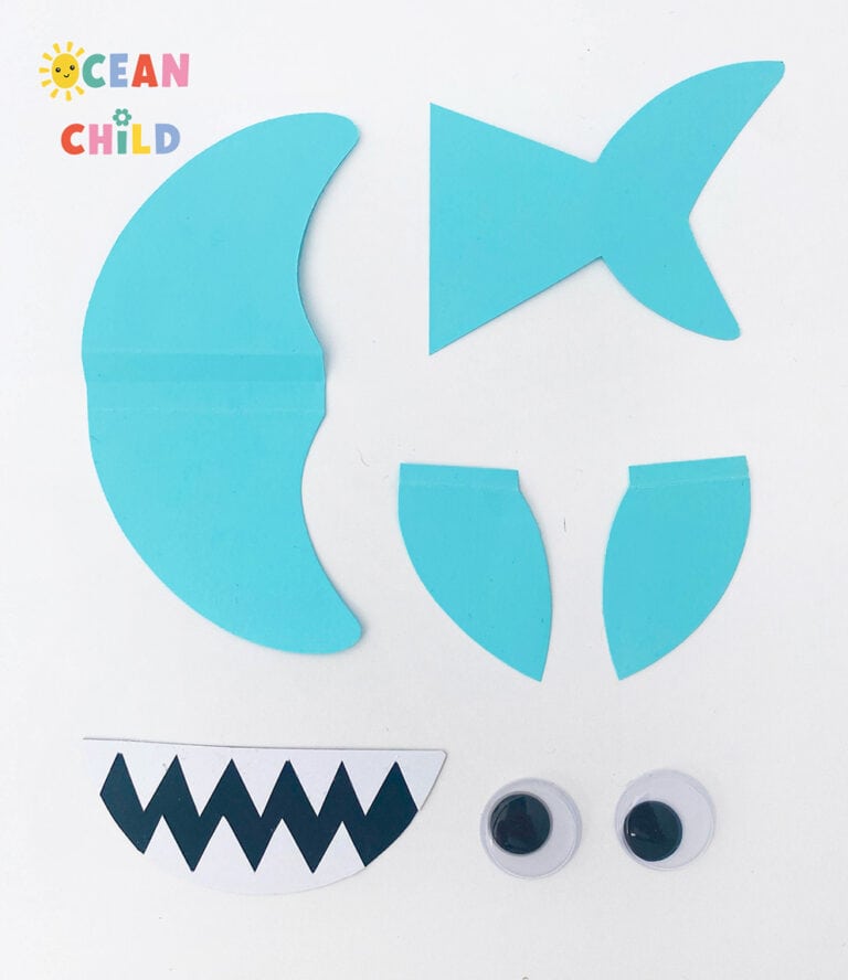 Paper Cup Shark Craft And Magnet Fishing Game - Ocean Child Crafts