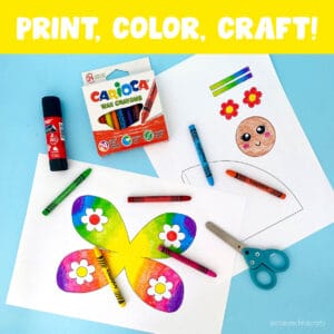 craft printable for kids about bugs