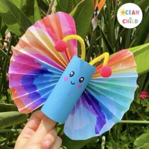 Colorful butterfly craft for kids