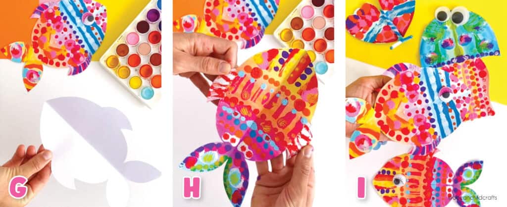 Symmetry Fish Painting Activity for Kids, Ocean Themed Craft