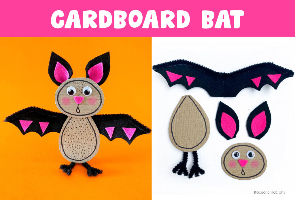 Cute bat craft for kids, Halloween craft list