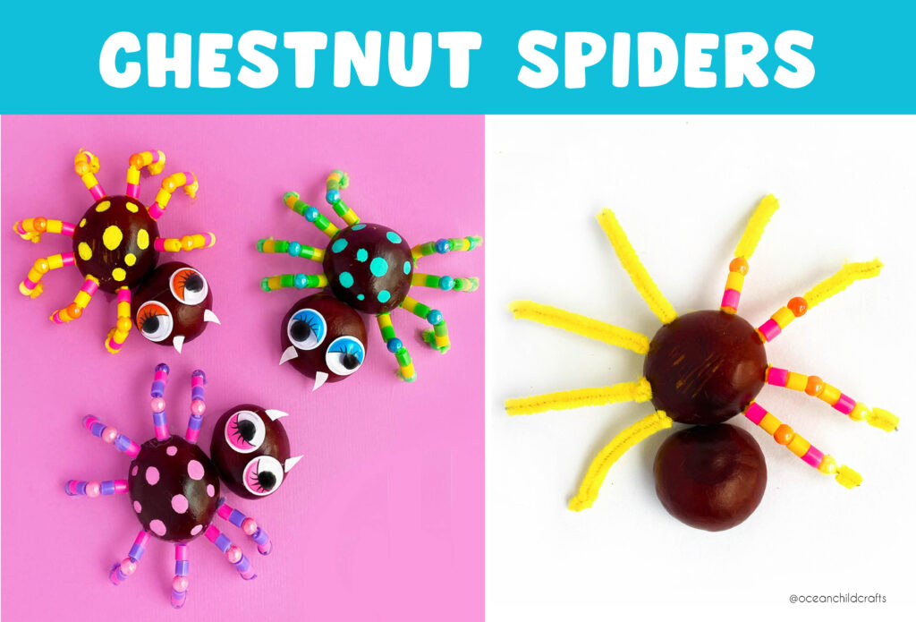 DIY Halloween spider craft