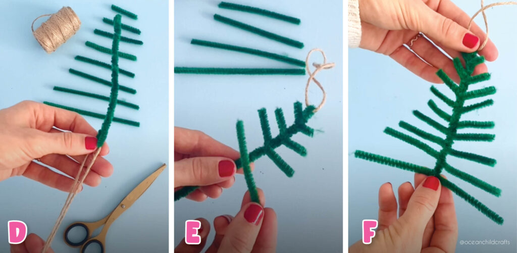 DIY Christmas Ornament Gift Idea. Step by step on how to make Christmas Ornaments from Pipecleaners. You can use them as a DIY gift idea for a loved one. 