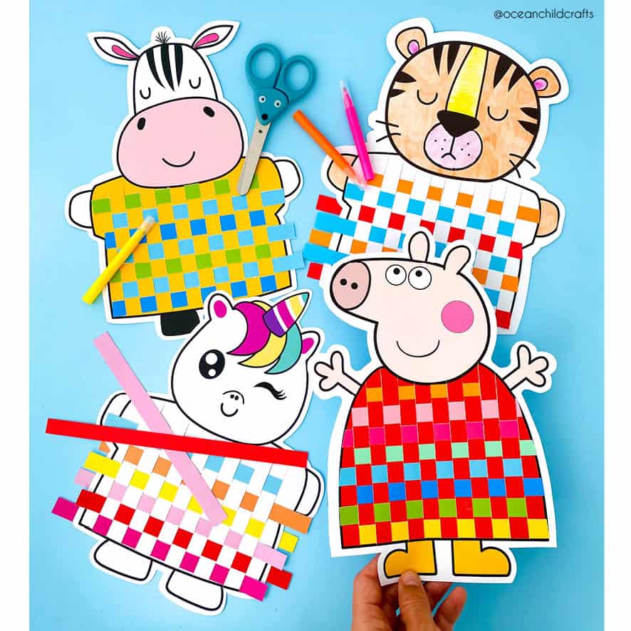 Fun Paper Animal Craft Printable Kids