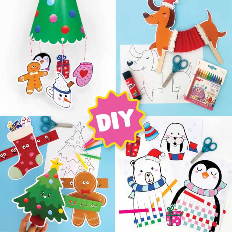 BIG Christmas Craft Printable Bundle, 50 Pages! - Ocean Child Crafts