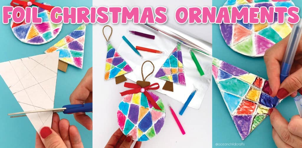 Create Beautiful Aluminum Foil Ornaments with Kids!