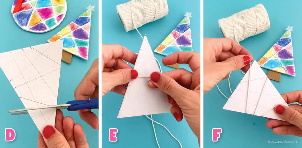 Foil Coloring Christmas Craft Kids, Step By Step Craft Instructions.