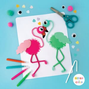 DIY Flamingo Craft For Kids