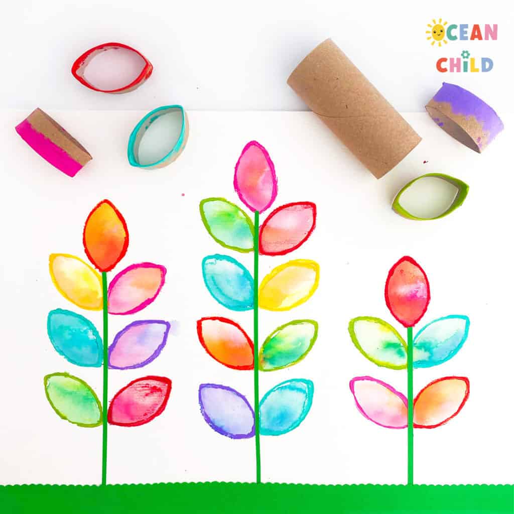 Paper Roll Flower Craft