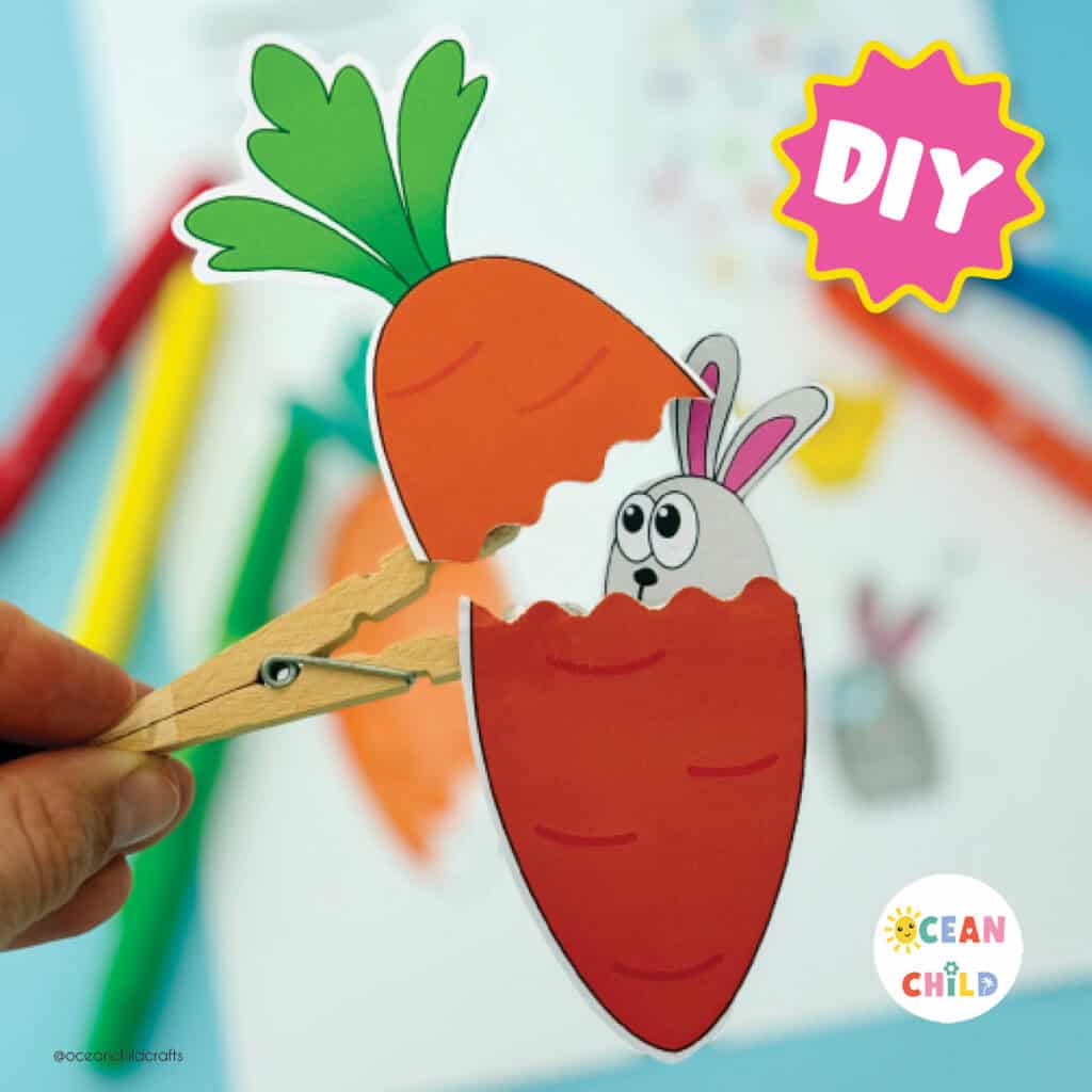 Carrot With Easter Bunny Craft