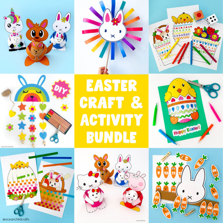 Easter Craft Printable Bundle For Kids