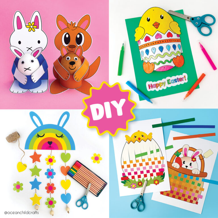 Spring And Easter Craft Printables for Kids