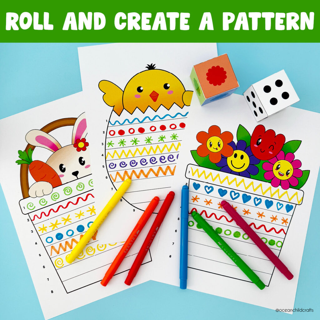 Printable Roll A Pattern Spring Craft