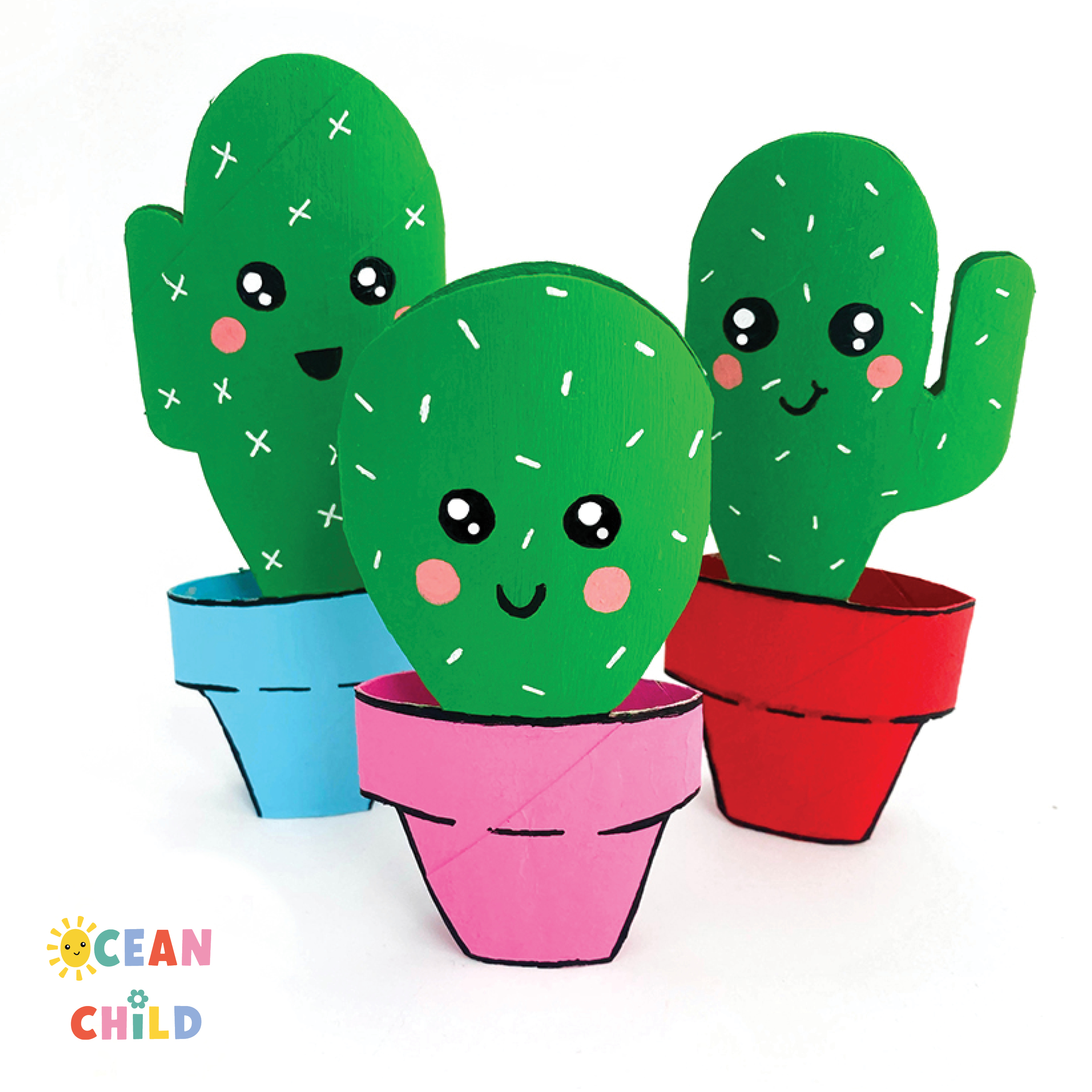 Cactus Paper Roll Crafts, A List with 45 Toilet Paper Roll Crafts For Kids