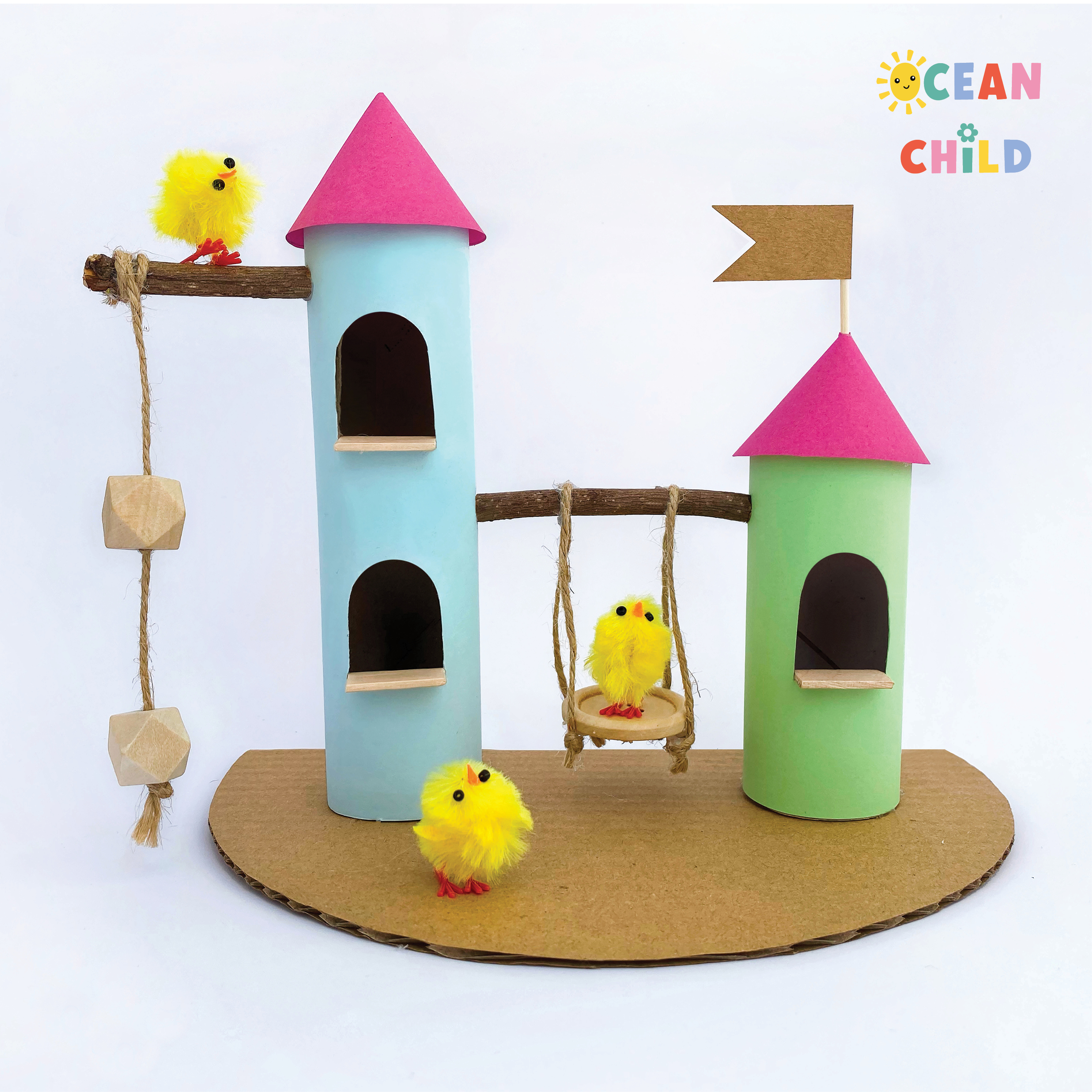 Castle From Paper Rolls, Awesome Toilet Paper Roll Craft Ideas For Kids