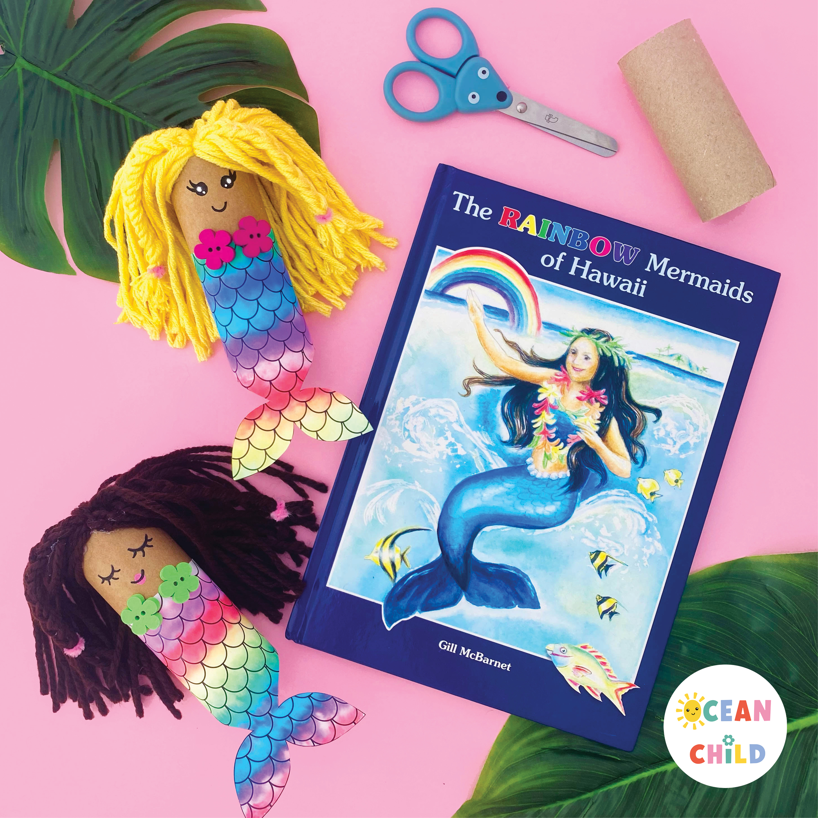 Paper Roll Mermaid with Free Printable