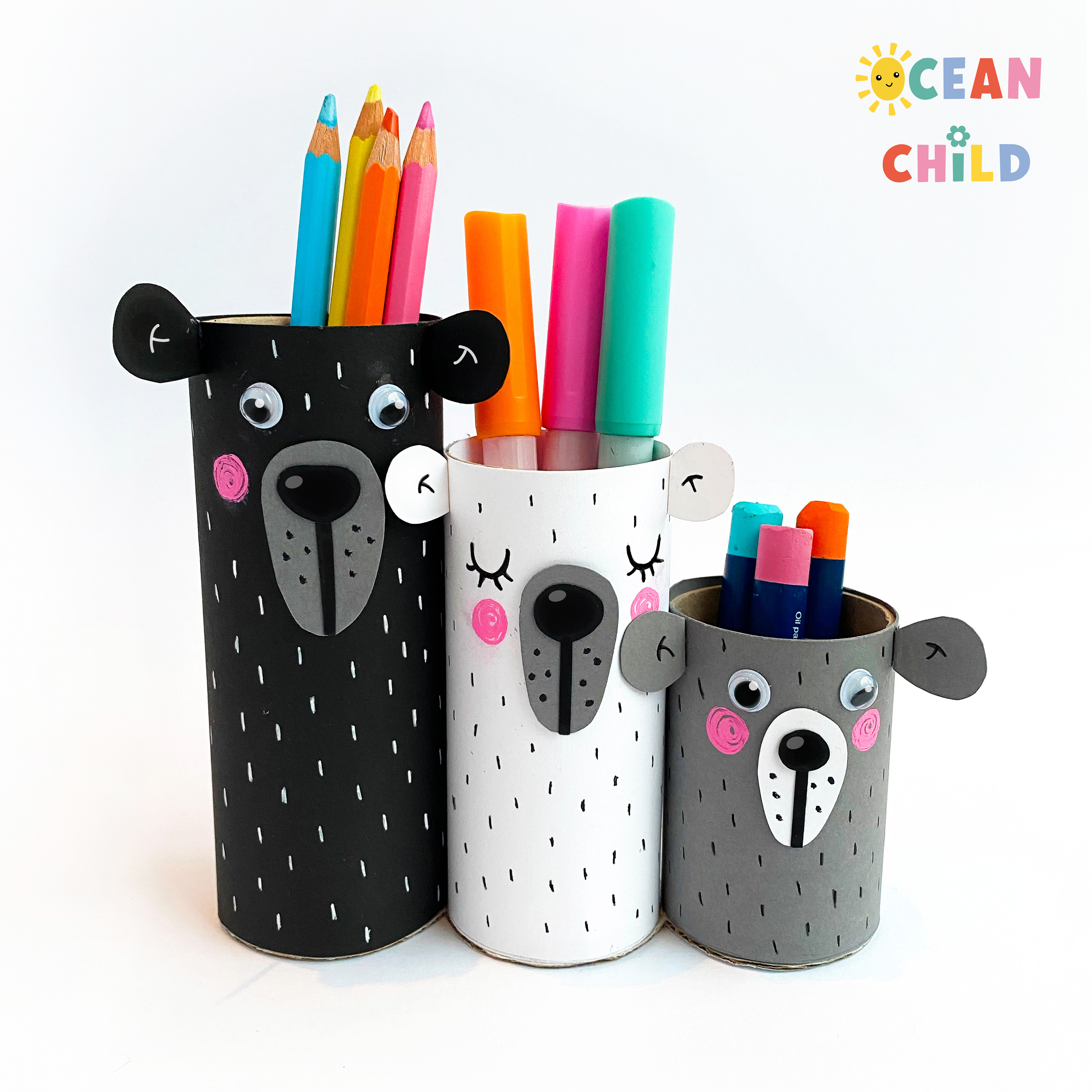 Pencil Holder From Paper Rolls, 45 Toilet Paper Roll Craft Ideas For Kids